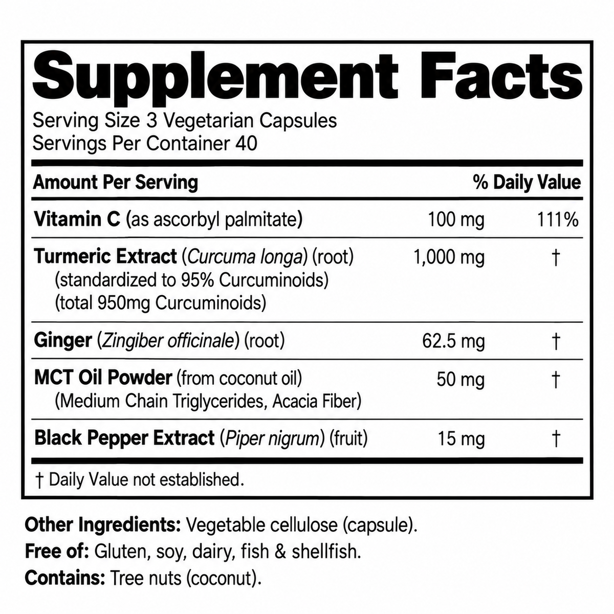 Elyvra Turmeric Curcumin 95